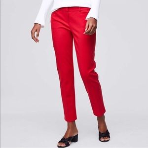 Red Ankle Dress Pants